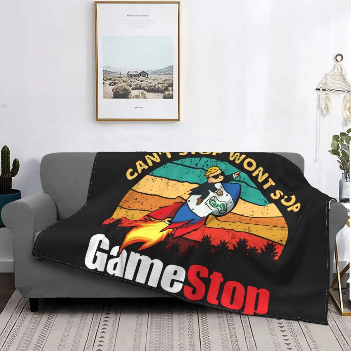 Одеяла Gamestop с изображением арбуза мускусного цвета, фланелевые дышащие одеяла для дома, стена-стрит, стена-стрит