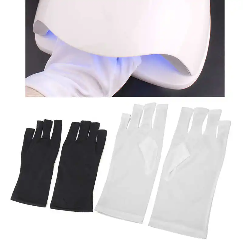 1 Pair Nail Art Glove UV Protection Anti Radiation Gloves Protector for Gel LED Lamp Light Tools |