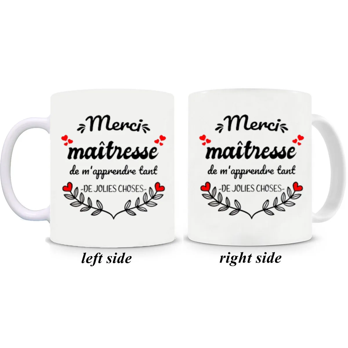 

Merci Maître French Teacher Mugs Coffee Mugen Best Teacher Gift School Water Cup Kitchen Home Decal Teaware Coffeeware Drinkware