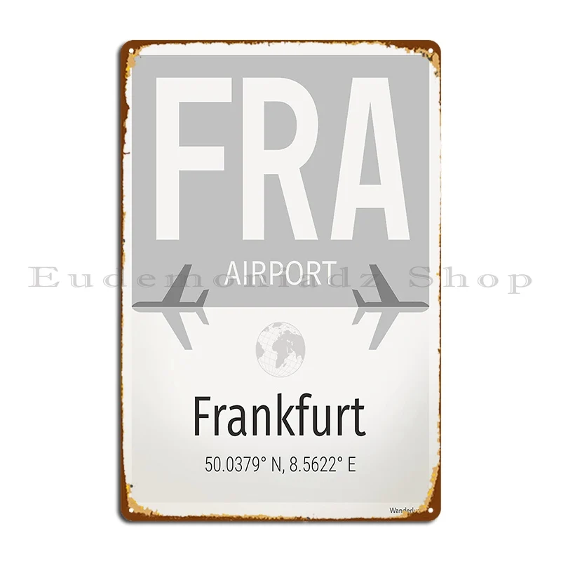 Металлическая табличка Frankfurt Airport