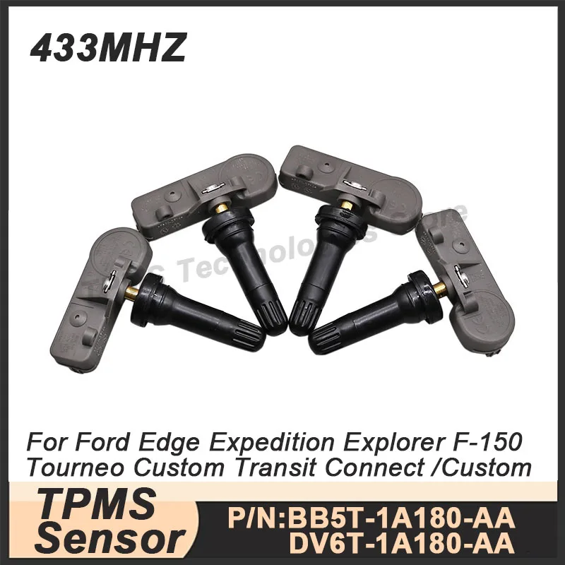

1/4 шт. датчик давления в шинах TPMS BB5T-1A180-AA для Ford Edge Expedition Explorer F-150 Transit Mazda BT-50 DV6T-1A180-AA 433 МГц