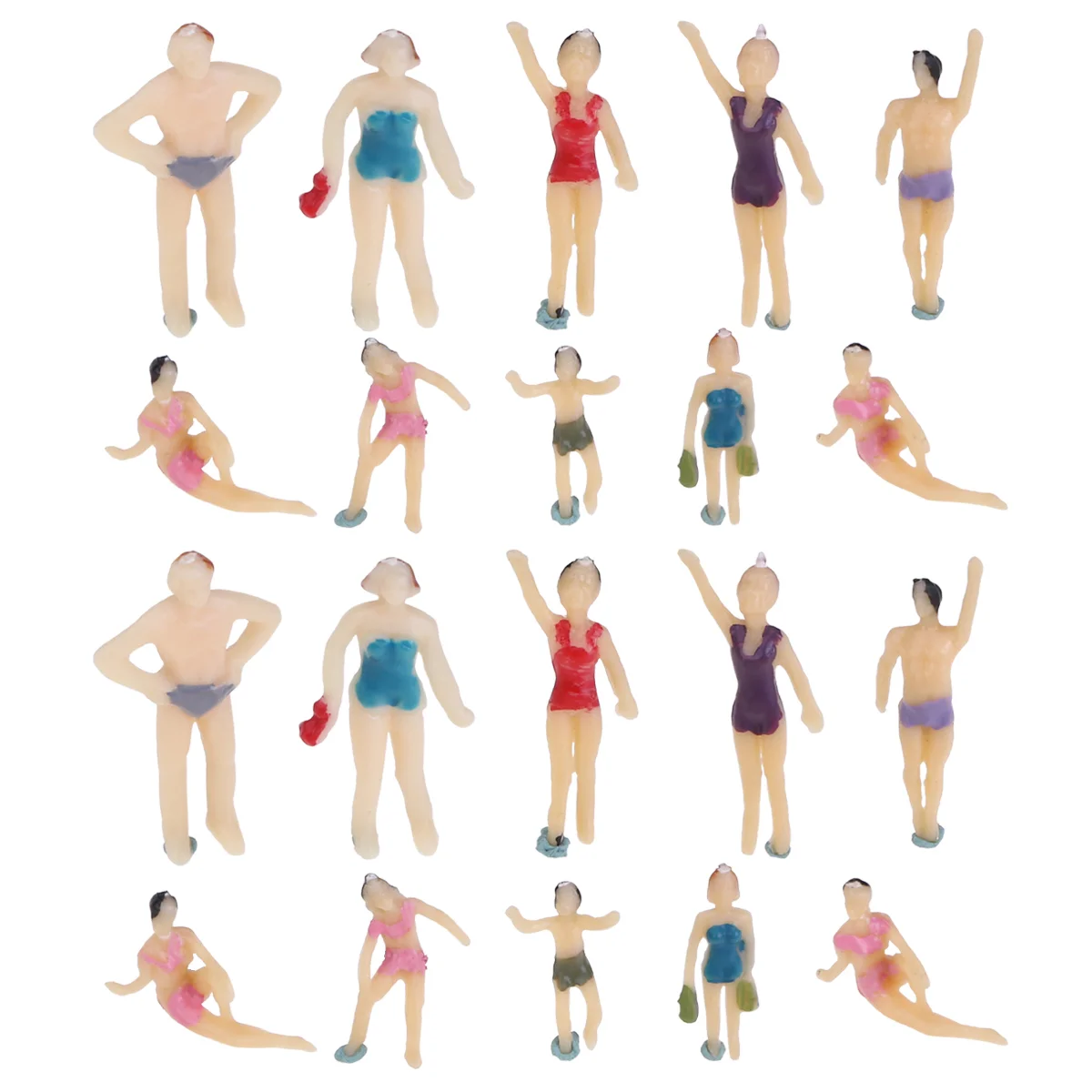 

20 шт., пластиковые мини-игрушки