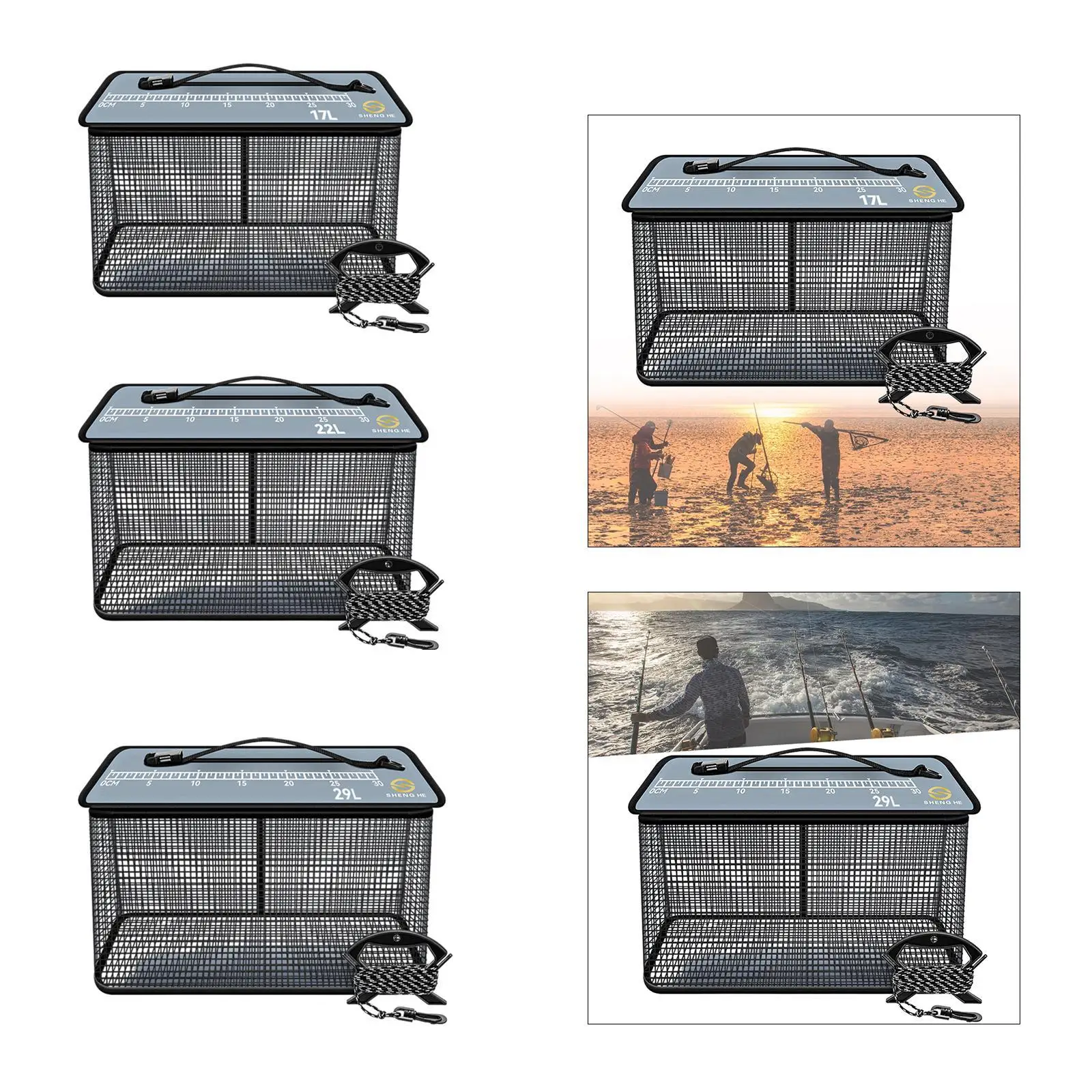 Рыболовная корзина рыболовное оборудование кастинговая сеть для живой рыбы