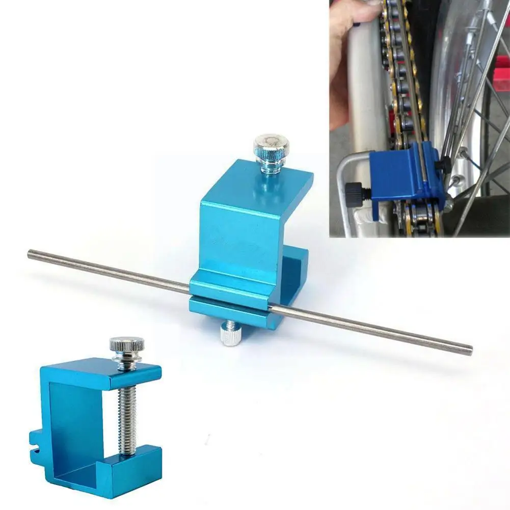 

Universal Chain Adjusting Alignment Tool Metal Blue Design For Dirt Pit Bike Motorcycle ATV Motocross Motorbike Accessories L9H1
