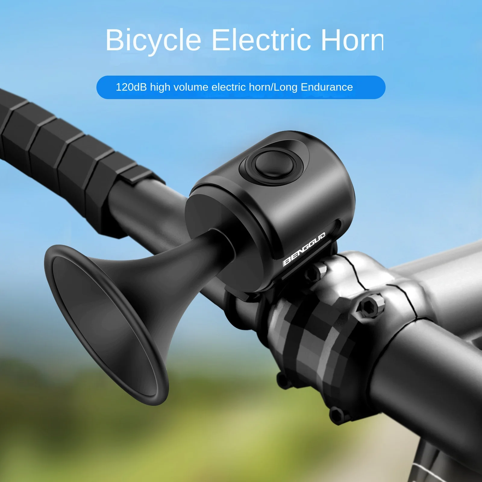 

120db Electric Bicycle Horn Loud Bike Bell With Warning Sound Bike Horns With Warning Sound And Battery For Kids Scooters Bikes