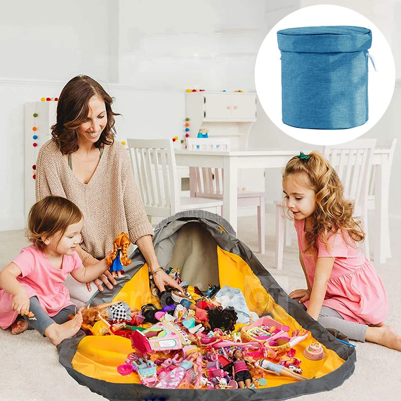 

1.5M Kids Lego Play Mat Toy Fast Storage Bags Oversized Toys Quickly Pack Storage Bag Outdoor Building Blocks Lego Storage 2022