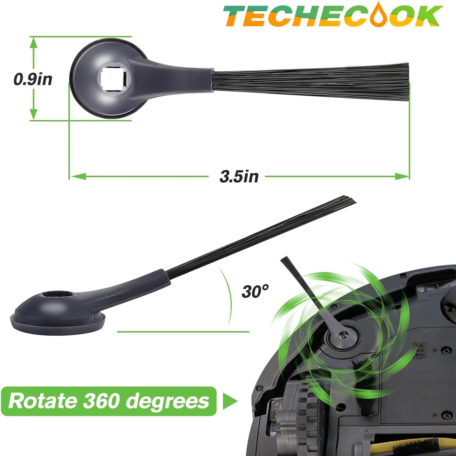 102KY1000 Боковые щетки (6 шт.) Совместимы с роботом IQ R101AE (RV1001AE) RV1100 RV1101 RV2011DRUS RV912S R100