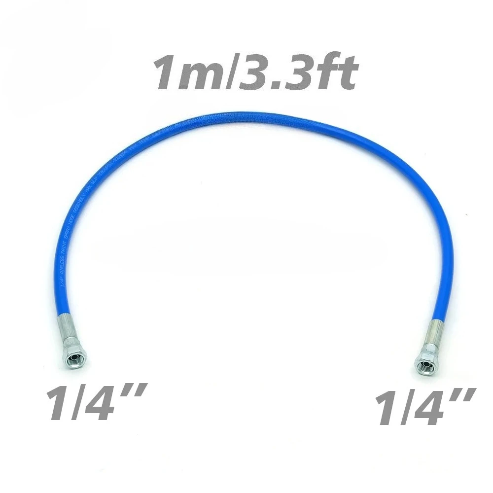 

Сменный комплект шлангов для безвоздушного шланга 1/4 дюйма np, 0,42 м, 1 м, 2 м, для безвоздушного шланга, для подключения безвоздушного распылителя краски высокого давления