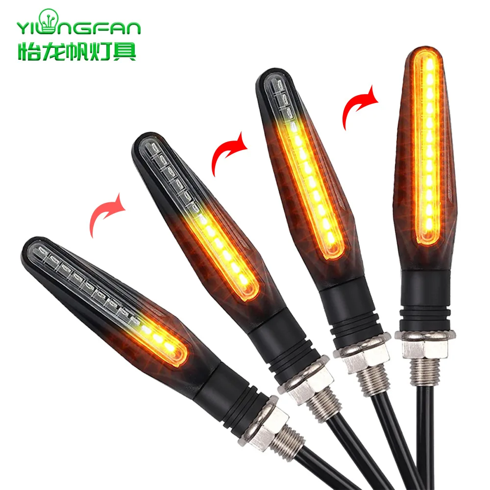 

Spot 12LED straight line motorcycle running water steering light horse running indicator signal motorcycle accessories