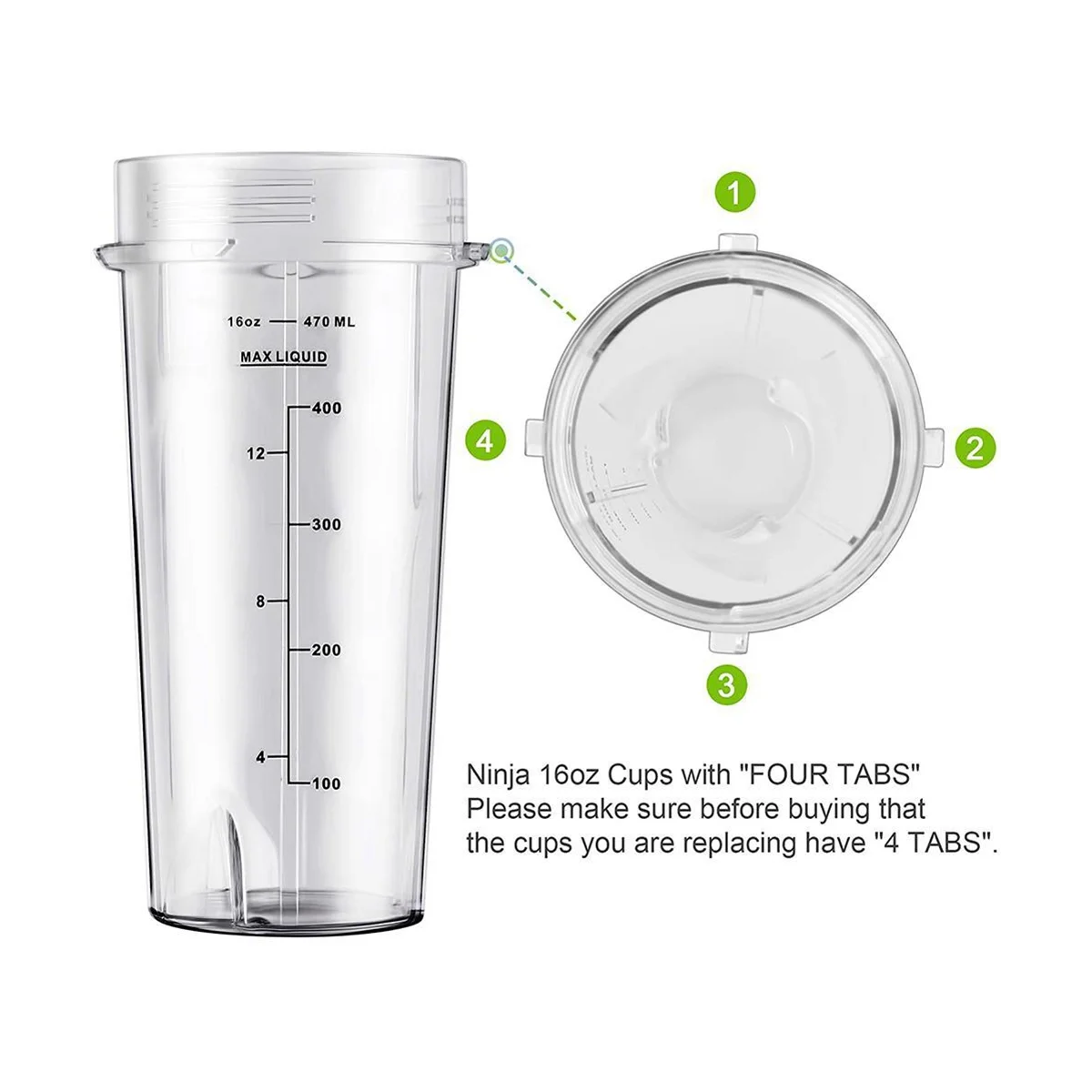 Аксессуары для соковыжималок 16 унций с набором весов NINJA