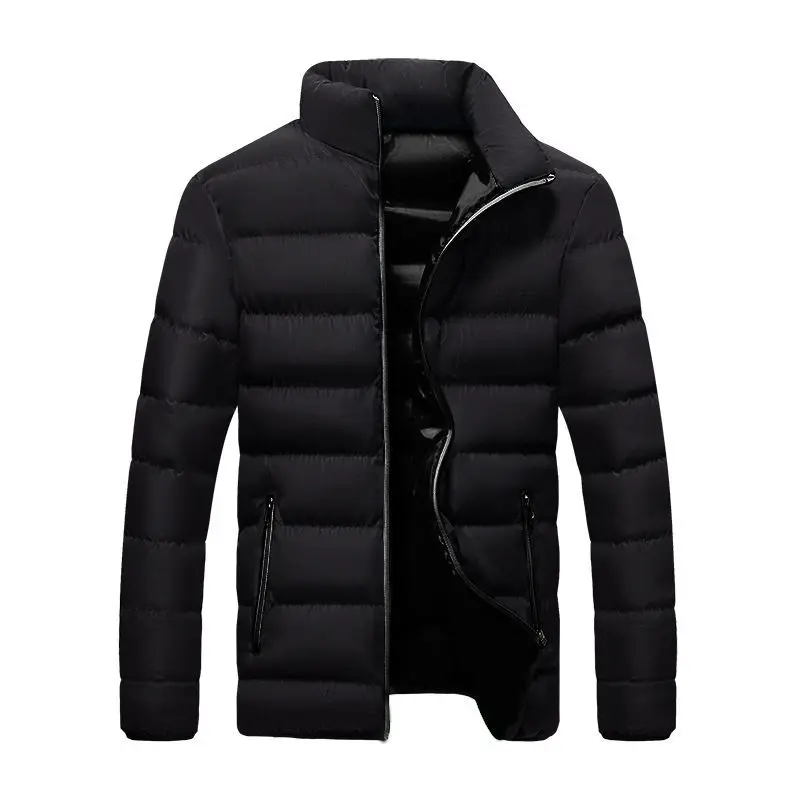 Men's Jacket Stand Collar Mens Parka Winter New Down Jacket Plus Velvet Warm Jackets Men Business Leisure Coat Youth Coats F23