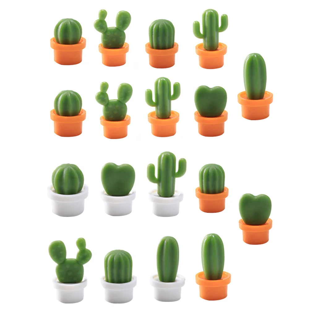 

18pcs Board Magnetic Stickers Fridge Magnets Succulent Plant Stickers