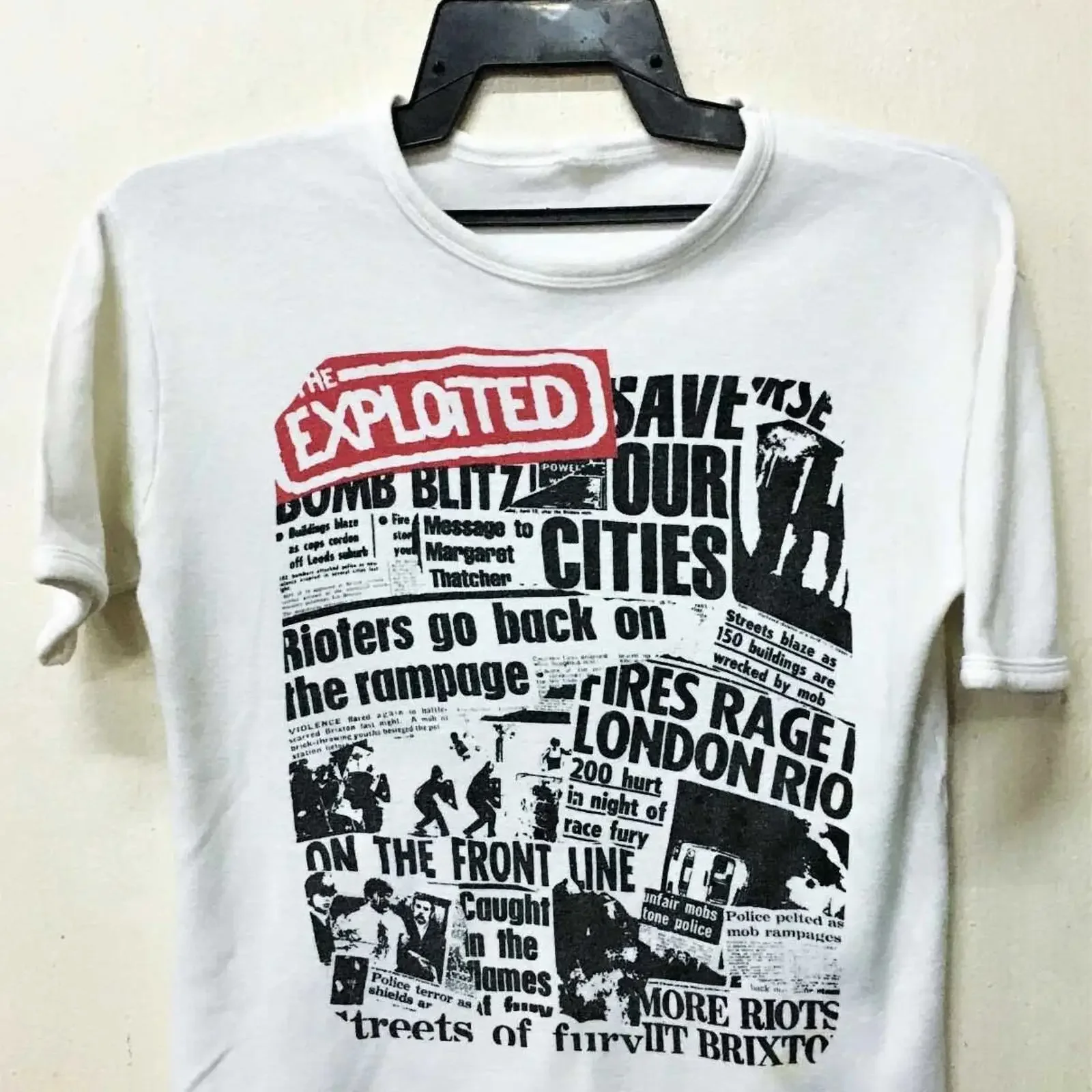 Фото Футболка The Exploited VTG S 4XL для мужчин и женщин, винтажная, с графическим принтом, универсальная, модная, удобная, модель LH237 №1