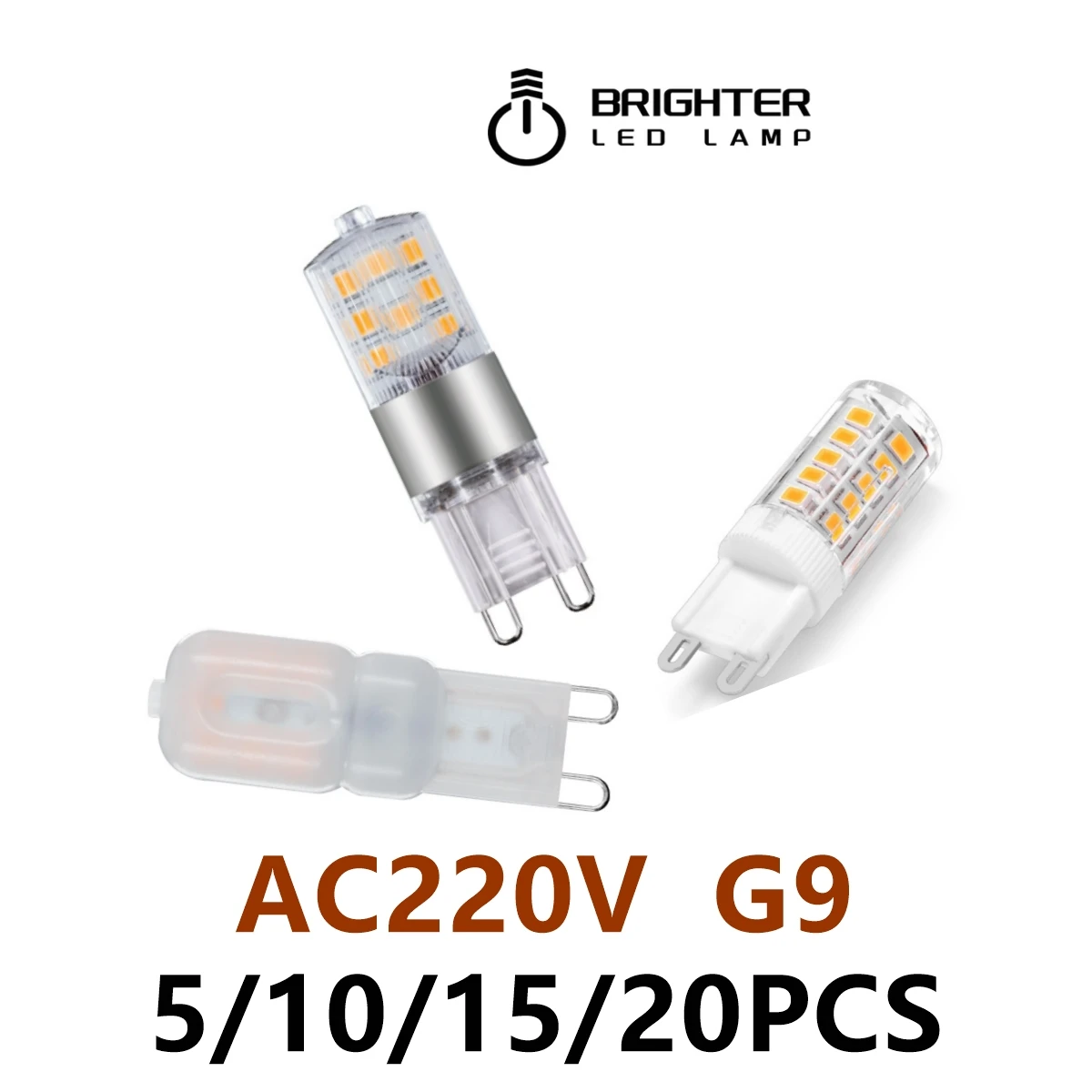 

5-20pcs new product LED Mini G9 Corn Light AC220V 3W super bright non-strobe warm white light can replace 20W 50W halogen lamp
