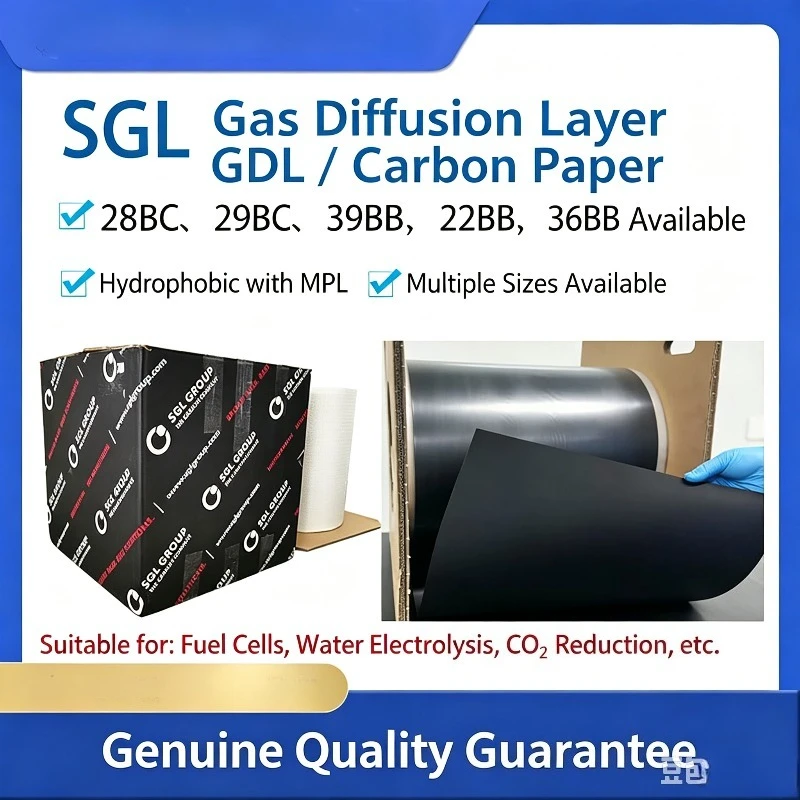 Фото Газорассеивающий слой SGL SIGRACET GDL 28BC 29BC 22BB 36BB 39BB, гидрофобный углеродный газорассеивающий лист, материал для топливных элементов PEM №3
