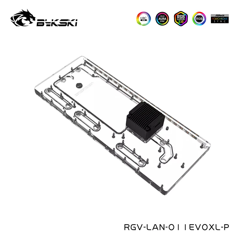 Distro Plate Bykski для корпуса LIANLI O11 EVO XL ARGB резервуар водяного охлаждения RGB сборный бак
