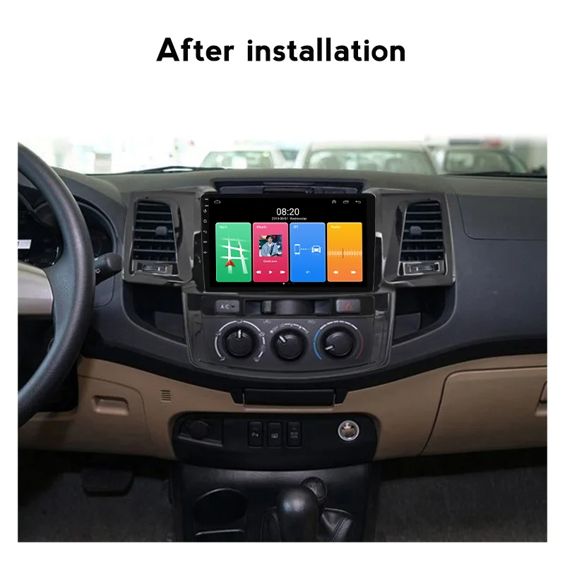 

2G 32G Android 11 Car Radio Player For Toyota Fortuner Hilux 2004-20014 GPS Stereo RDS BT Carplay Auto DVD Multimedia Player