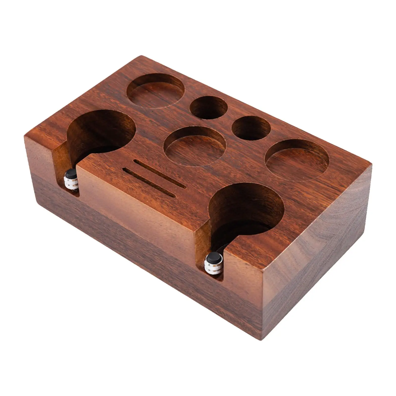 

Coffee Tamper Stand Coffeeware Mat Walnut Wood Espresso Portafilter Holder for Espresso Machine Barista Shop