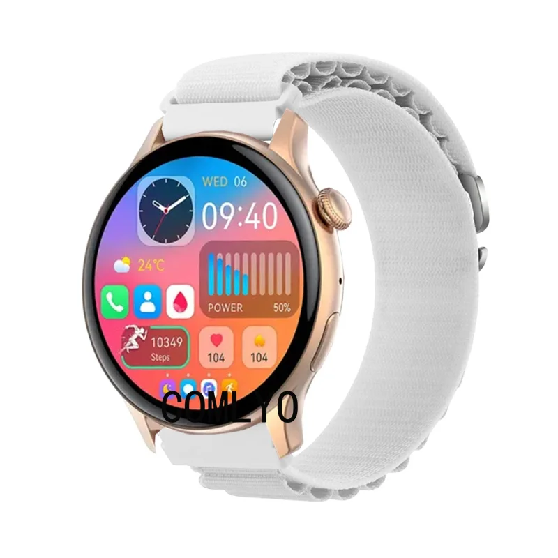 Ремешок 3 в 1 для смарт-часов AMOLED HK85 нейлоновый мягкий браслет с ремешком Защитная