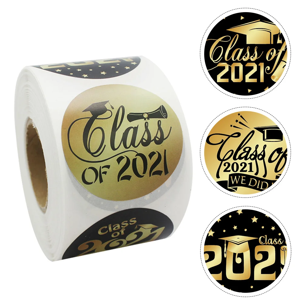 

Graduation Sticker Stickers Label Gift Seal Sealing Labels Party Roll Purchase Greetingthank You Business Grad Decorationsdecals