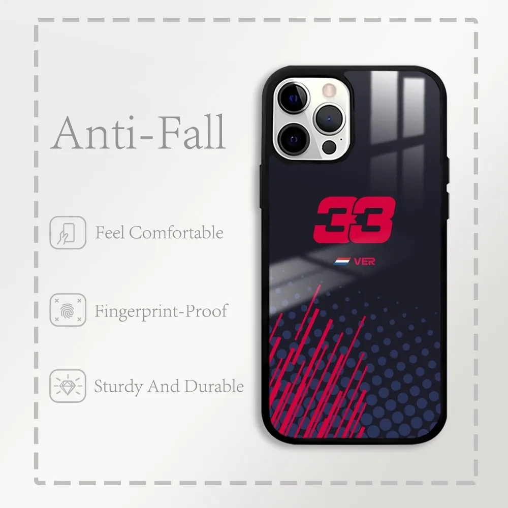 M-Maxs V-verstappen F1 33 Phone Case For IPhone 16 15 14 13 12 11 Pro Xs Max Mini Plus Celulares Hard Funda