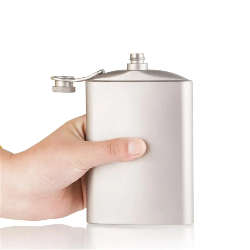 

260ml / 200ml Whisky Wine Flasks Leakproof Titanium Flask Alcohol Water Bottle for Outdoor Camping Hiking Travel Picnic Tourism