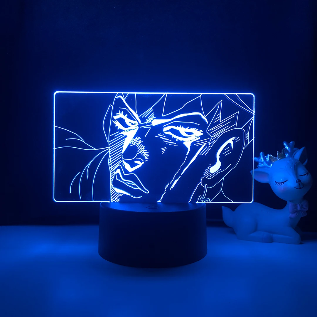 

3d Lamp Anime JoJo Bizarre Adventure for Bedroom Decor Light Birthday Gift Manga Jojo Figure Led Night Light Jotaro Kujo