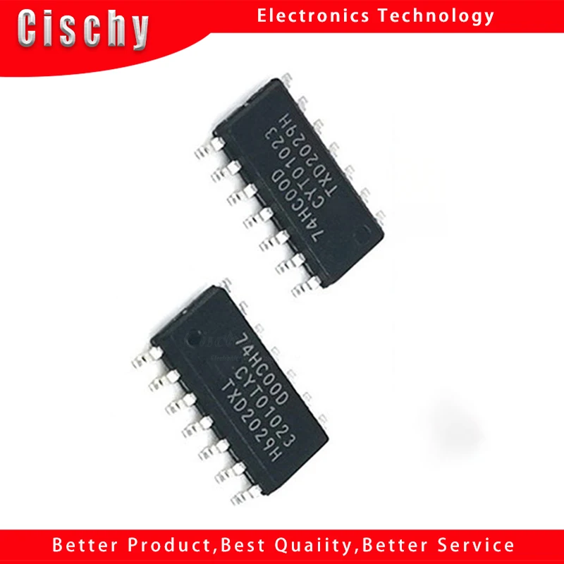 10 шт. 74HC00D SOP14 74HC00 SOP SN74HC00DR SOP-14 SN74HC00 SMD и оригинальная ИС