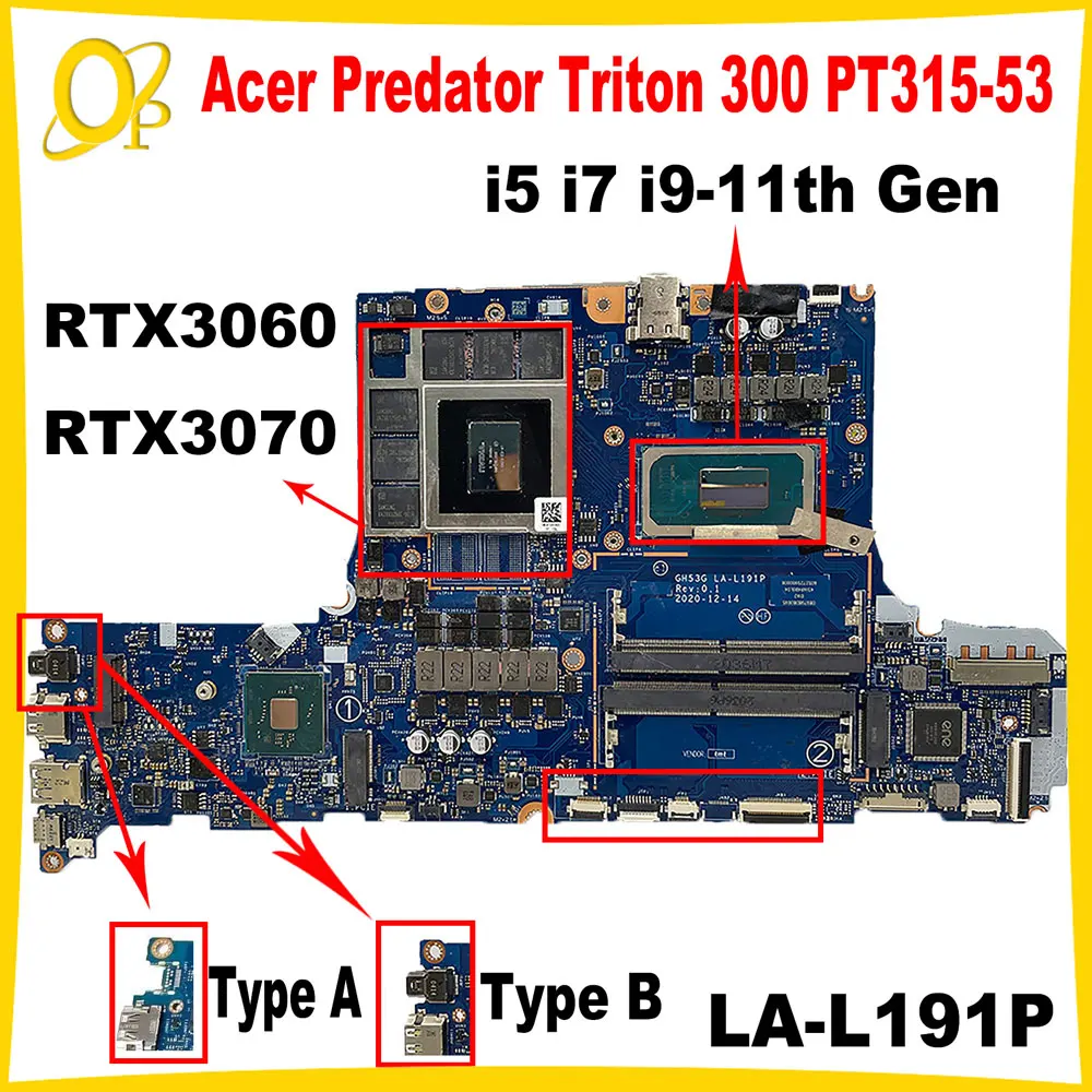 GH53G LA-L191P для Acer Predator