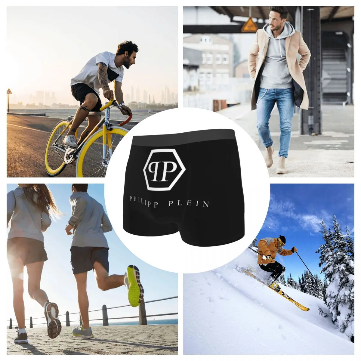 Новинка шорты-боксеры трусы мужские трусы-фиппы плиссированное нижнее белье