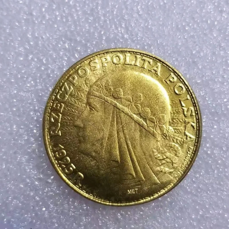 

Польша 1925 R позолоченная латунная памятная Коллекционная монета подарок удачная монета