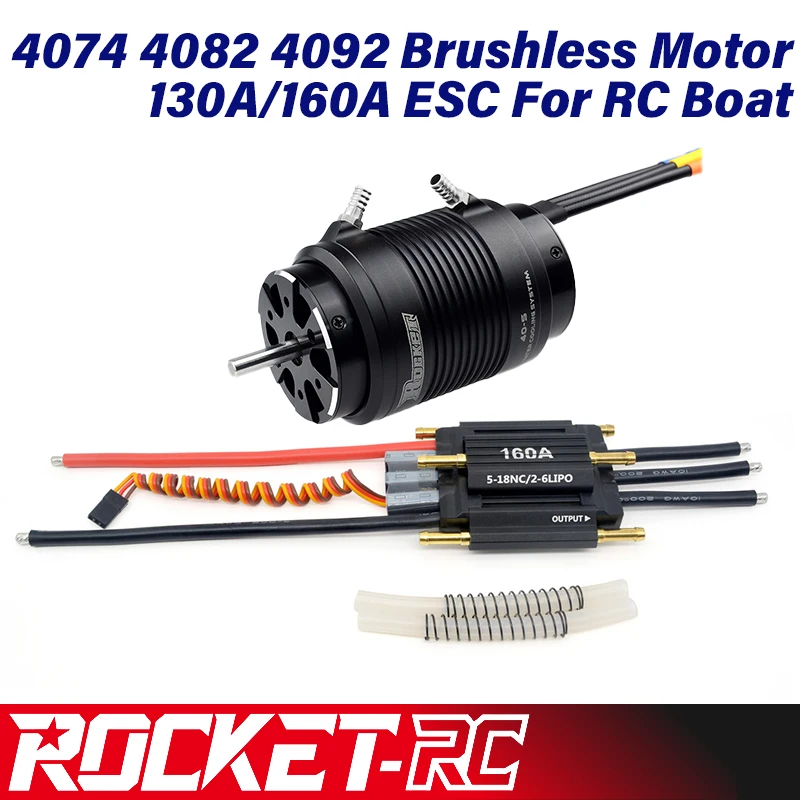 

Водонепроницаемая куртка Surpass Hobby Rocket 4074 4082 4092 с бесщеточным двигателем A ESC SBEC с системой водяного охлаждения Combo для корабля на радиоуправле...