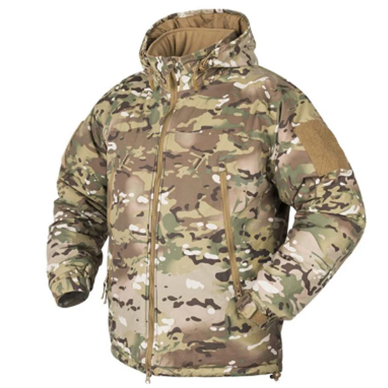 

L7 Winter Parkas Men Camo Windbreaker Waterproof Jackets Military Tactical Hunting Camping Hiking Down Warm Polar Region Coat