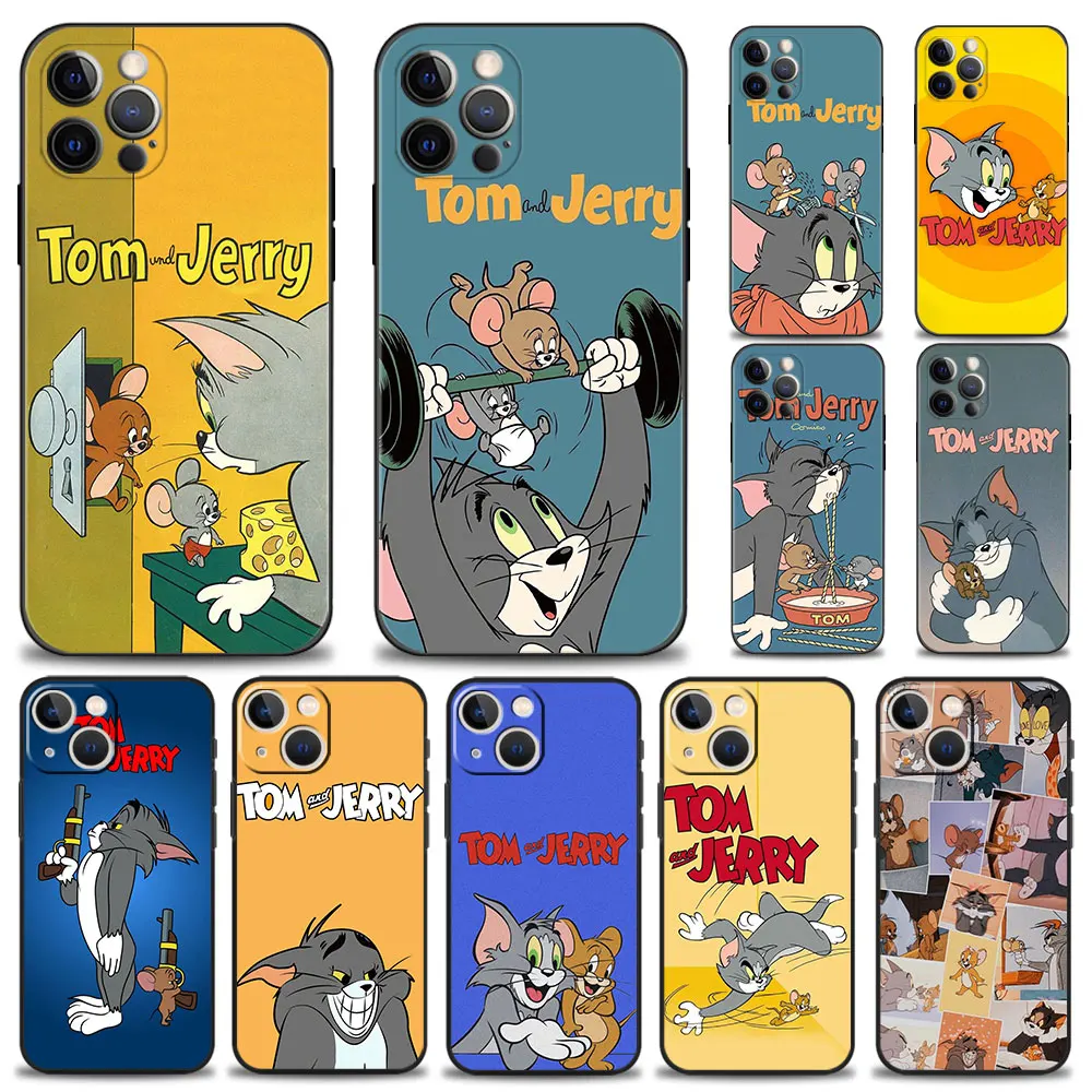 

Love and kill each other Tom Jerry Case For Apple iPhone 13 12 11 Pro Max 13 12 Mini XS Max XR X 7 8 6 6S Plus 5 5S SE Shell