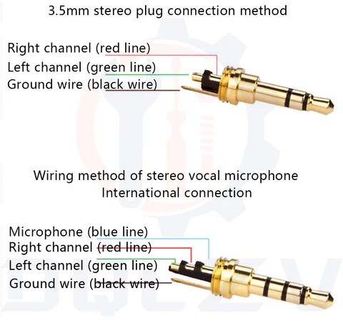 Аудиоадаптер DQLZV 3.5MM 3/4 полюса