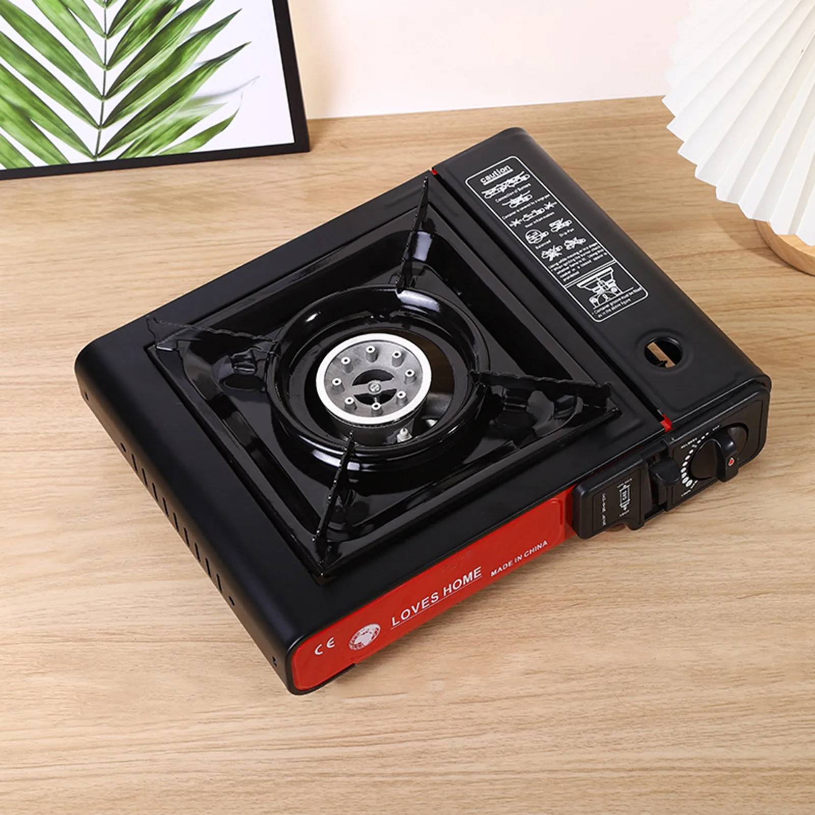 

Camping Stove Stainless Steel Camping Burner With Automatic Ignition Heat Control Carry Case Portable Camping Stove For Barbecue