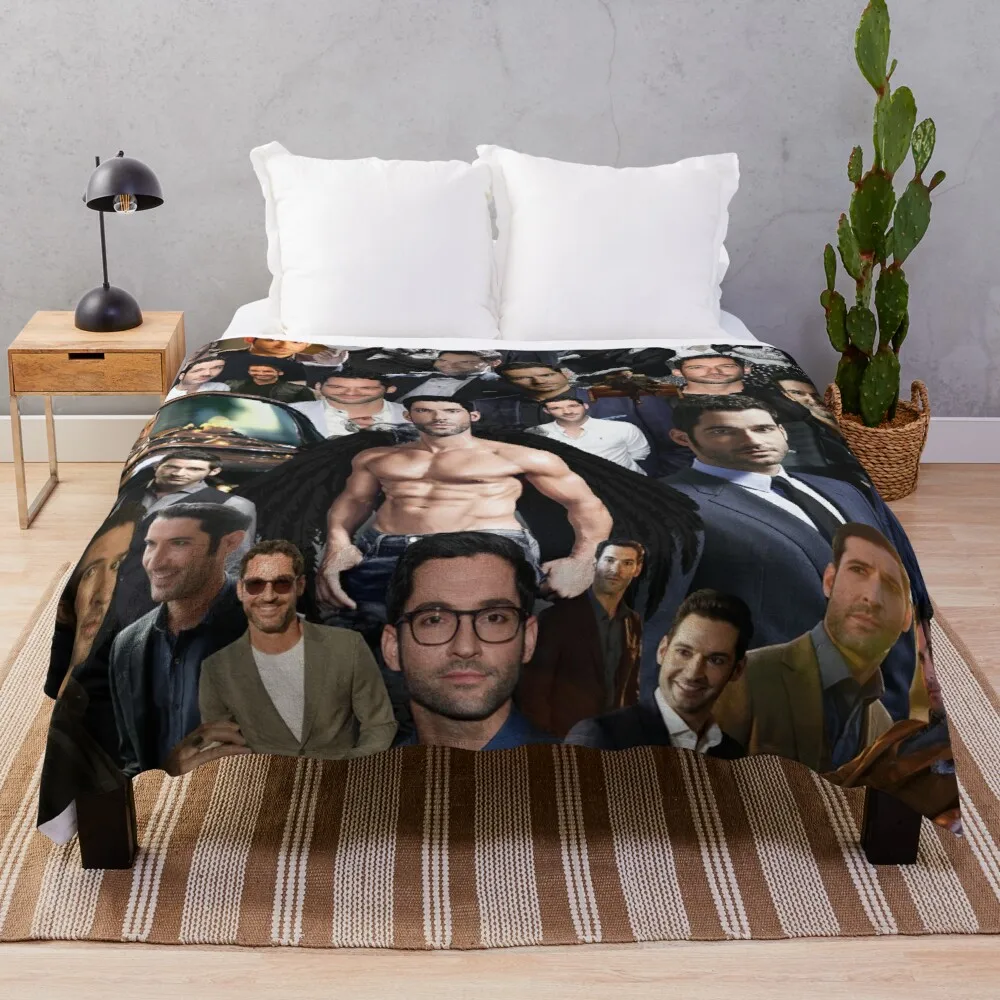 

Tom Ellis Throw Blanket Cotton Sofa Throw