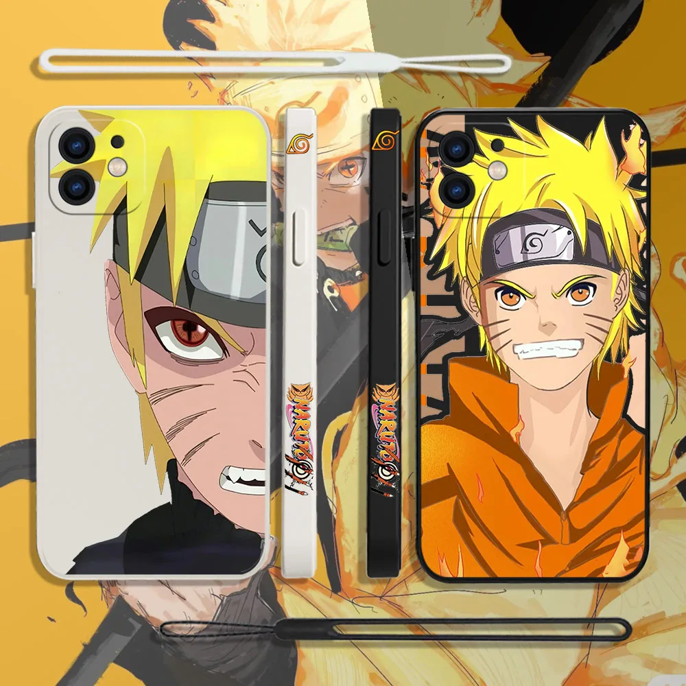 

Anime Uzumakis Narutos Phone Case For Samsung A81 A53 A50 A12 A22S A52 A52S A51 A72 A71 A32 A22 A20 A30 4G 5G with Hand Strap