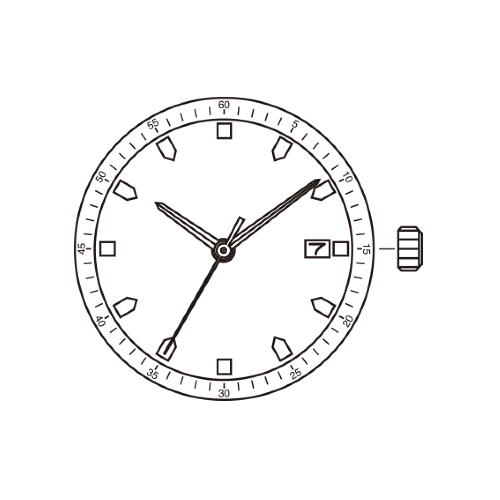 2015 movement Miyota 2015 quartz movement japan movement Standard movement with date display Small Women's Movement