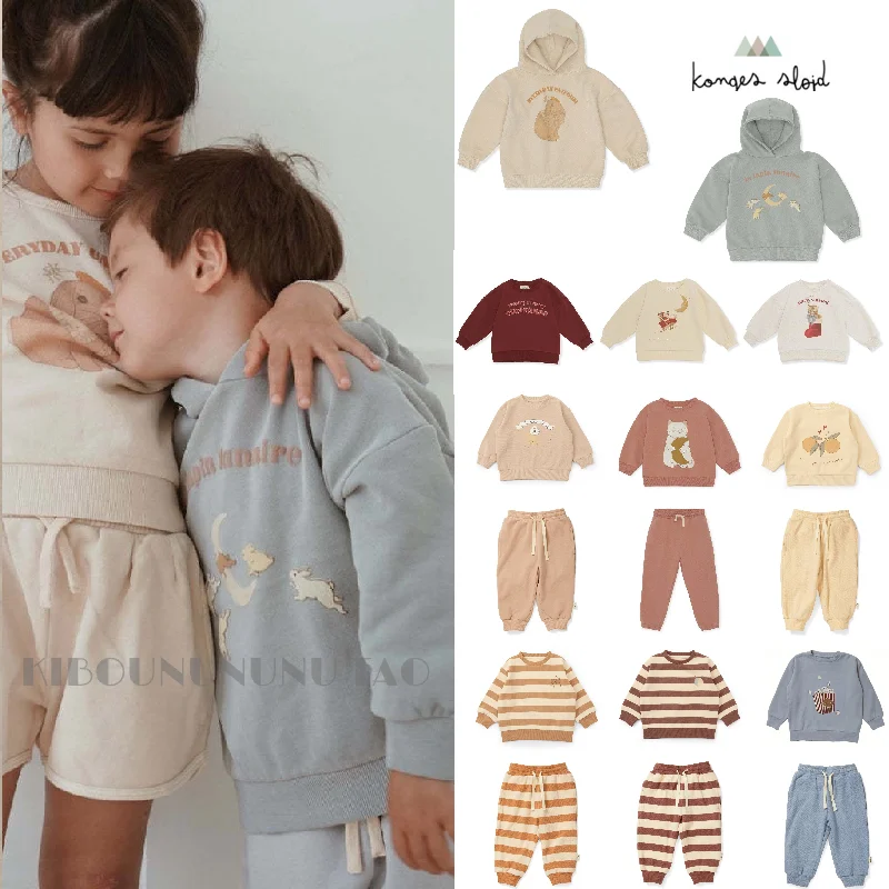 

Konges 2022 Sports Suit Sweater Pants Kindergarten Class Clothes Children's Cartoon Sweater [spot]