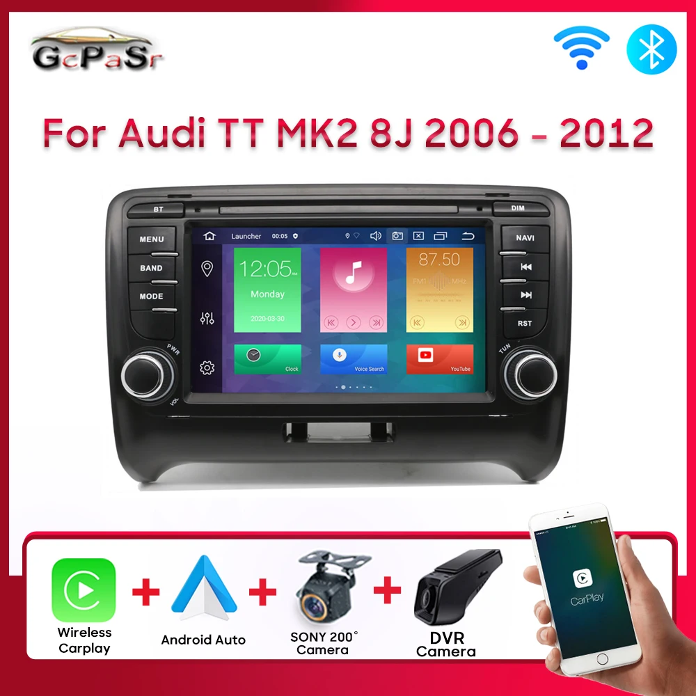 

Android For Audi TT MK2 8J 2006 - 2012 7 Inch GPS Android Multimedia System Stereo CarPlay Head Unit Touch Screen Autoradio
