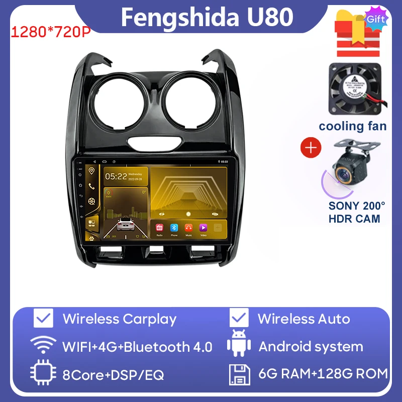 

Android Auto для Renault Duster D 2015 2016 2017 2018 2019 2020 Lada Largus 2021, автомобильный радиоприемник, мультимедийный плеер, стереонавигация