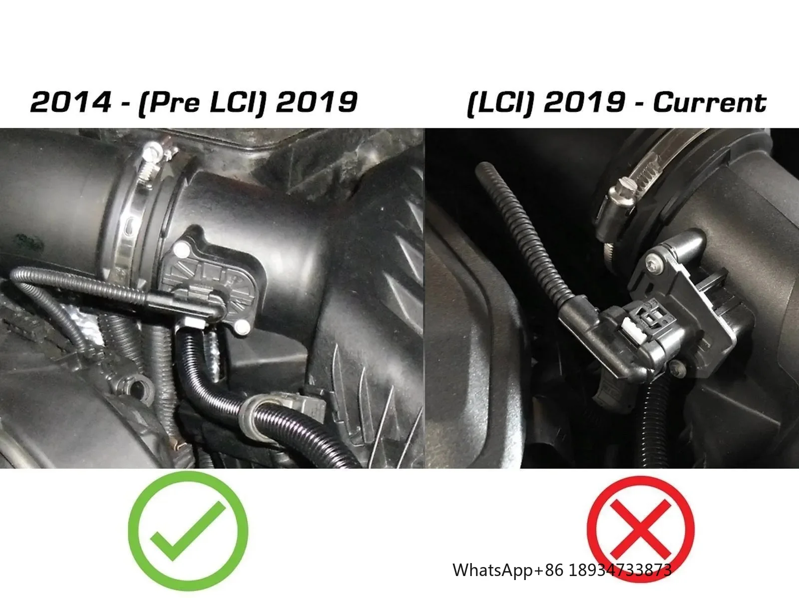 Для MINI Cooper S (F55/F56) 2015-2019 L4-2.0L (t) B46/B48 KYOSTAR Комплект впуска холодного воздуха Труба