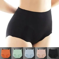 underwear womens ice silk seamless high waist panties breathable hip lifting buttocks knickers ladies solid soft shapewear a30