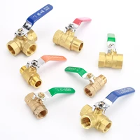 12%ef%bc%8214%ef%bc%82bsp brass ball valve femalemale thread 2 wa3 way copper valve connector joint water gas pipe fitting coupler adapter