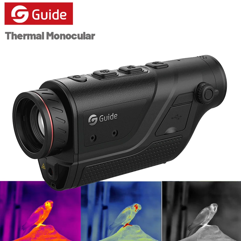 

GUIDE TD210 Color Hot Imaging Monocular Scope Handheld Hunting Observation Laser Indicator Wifi IR Thermal Vision Camera Imagery