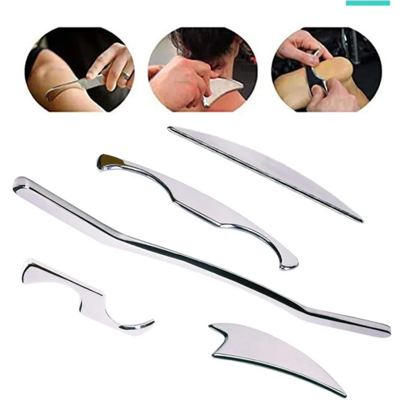 Фото Back Massager for Body Fascial Knife Release Knife Scraping Board Guasha Therapy Massage Tools Tissue Massage Muscle Mssager №4