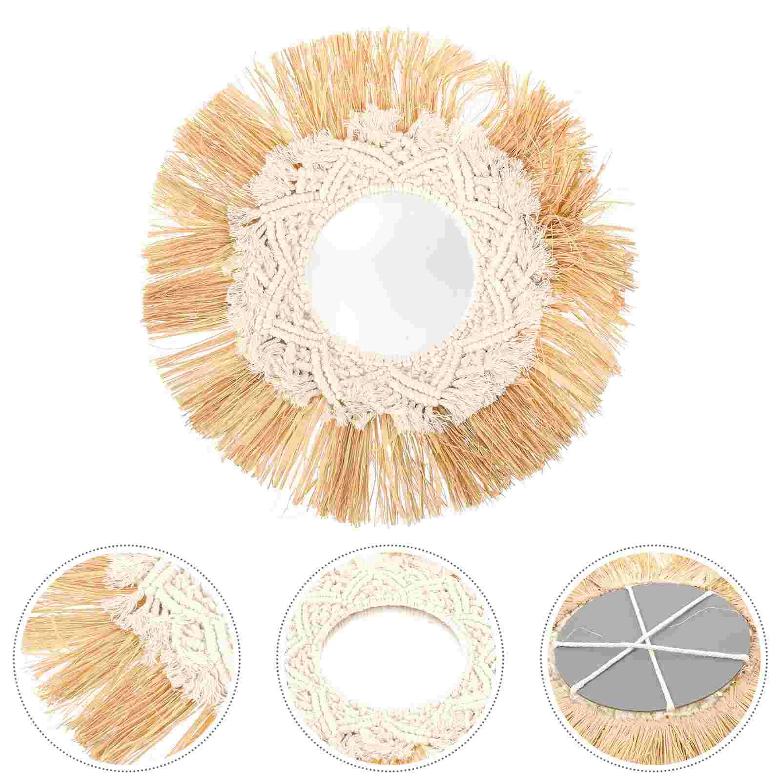

Boho Home Decor Round Small Macrame Wall Hanging Cute Bohemia Decor Living Room Bedroom Decorative Boho Home Decors
