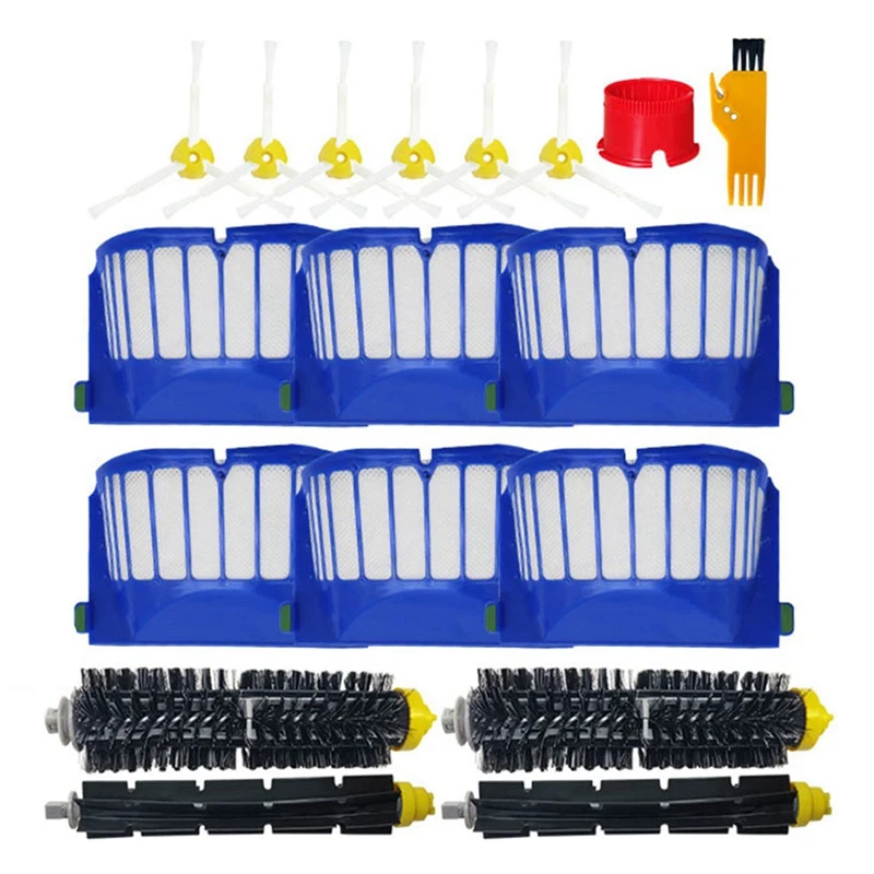 

For Irobot Roomba 600 605 606 610 614 616 620 660 630 651 650 670 690 680 698 Hepa Filter Main Side Brush Vacuum Cleaner Part