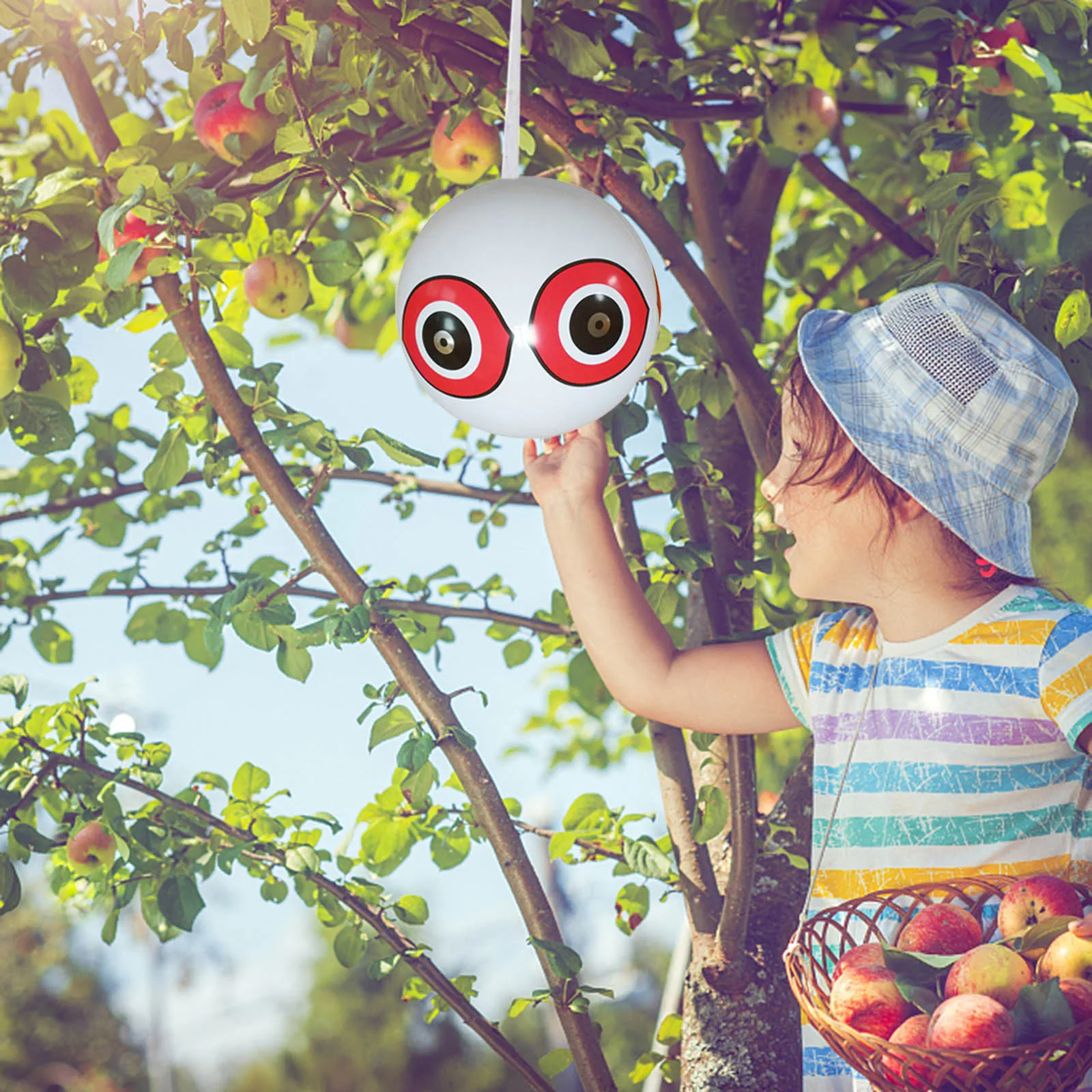 Отражающий мяч для птиц надувной отражающий глазный шар из ПВХ со